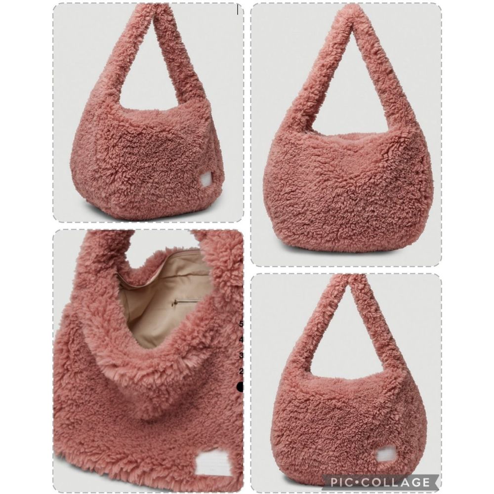 BNWT XXL ROKH FAUX FUR LARGE SHOULDER OR CROSSBODY PINK Unique Look Price Firm! - Picture 11 of 16
